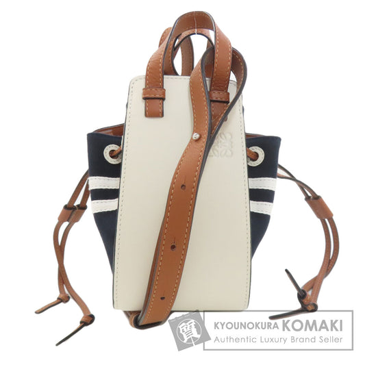 LOEWE Do Sailor Mini 2-Way Hammock Handbag Canvas CalfLadies [Used]