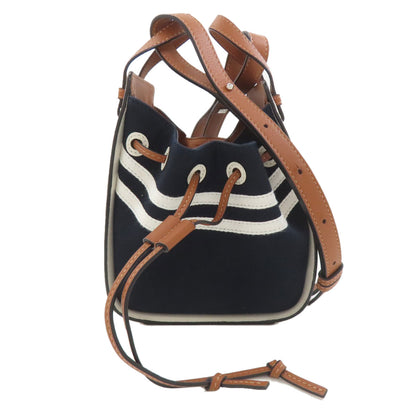 LOEWE Do Sailor Mini 2-Way Hammock Handbag Canvas CalfLadies [Used]