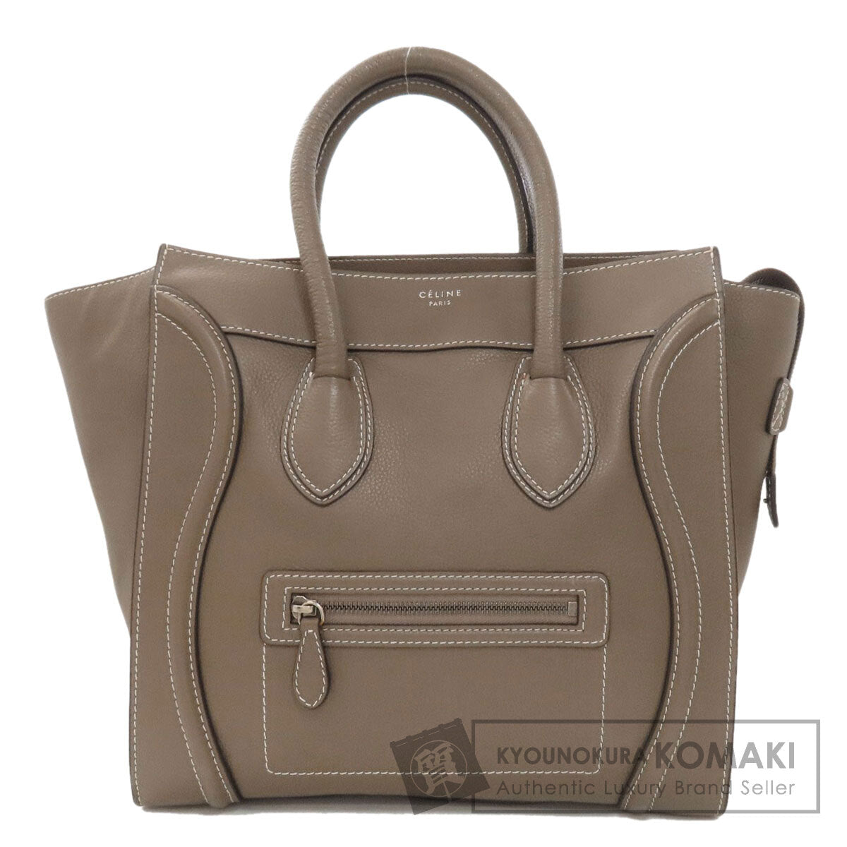 CELINE Luggage mini Handbag Calf Ladies [Used]