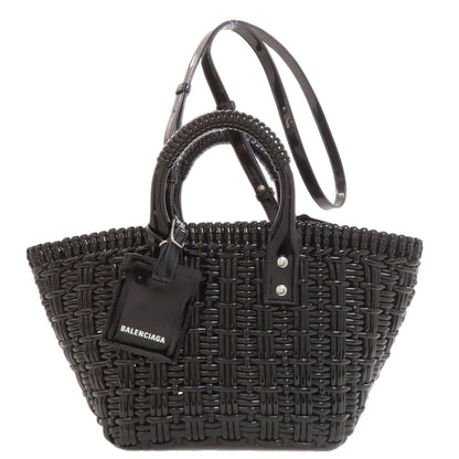 BALENCIAGA 671342 Bistro Bucket 2WAY Handbag PVC Ladies [Used]