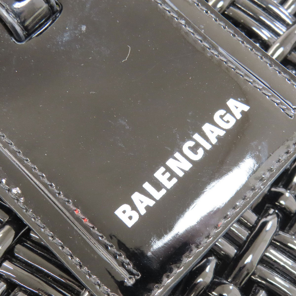 BALENCIAGA 671342 Bistro Bucket 2WAY Handbag PVC Ladies [Used]