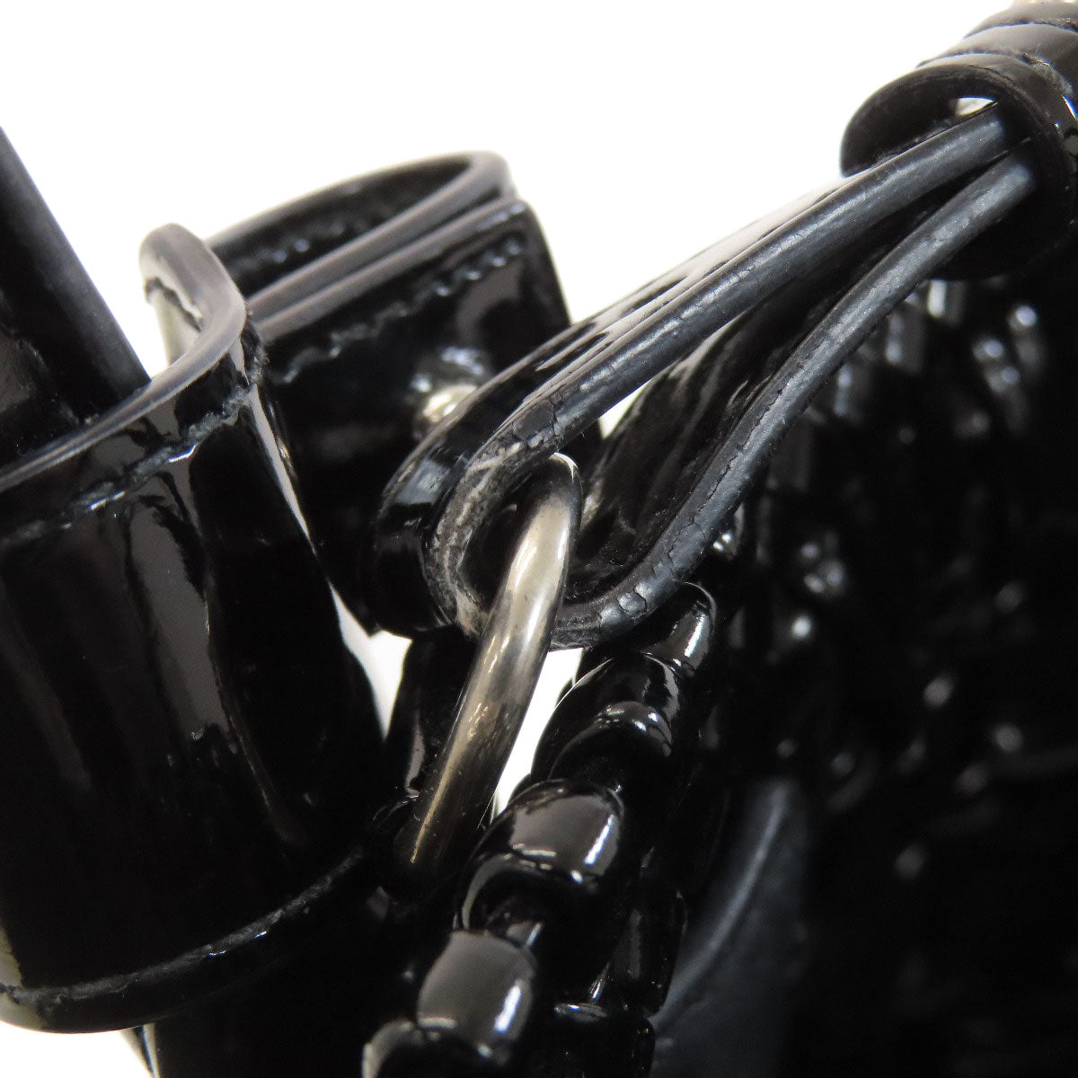 BALENCIAGA 671342 Bistro Bucket 2WAY Handbag PVC Ladies [Used]