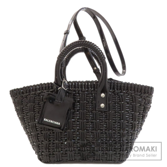 BALENCIAGA 671342 Bistro Bucket 2WAY Handbag PVC Ladies [Used]