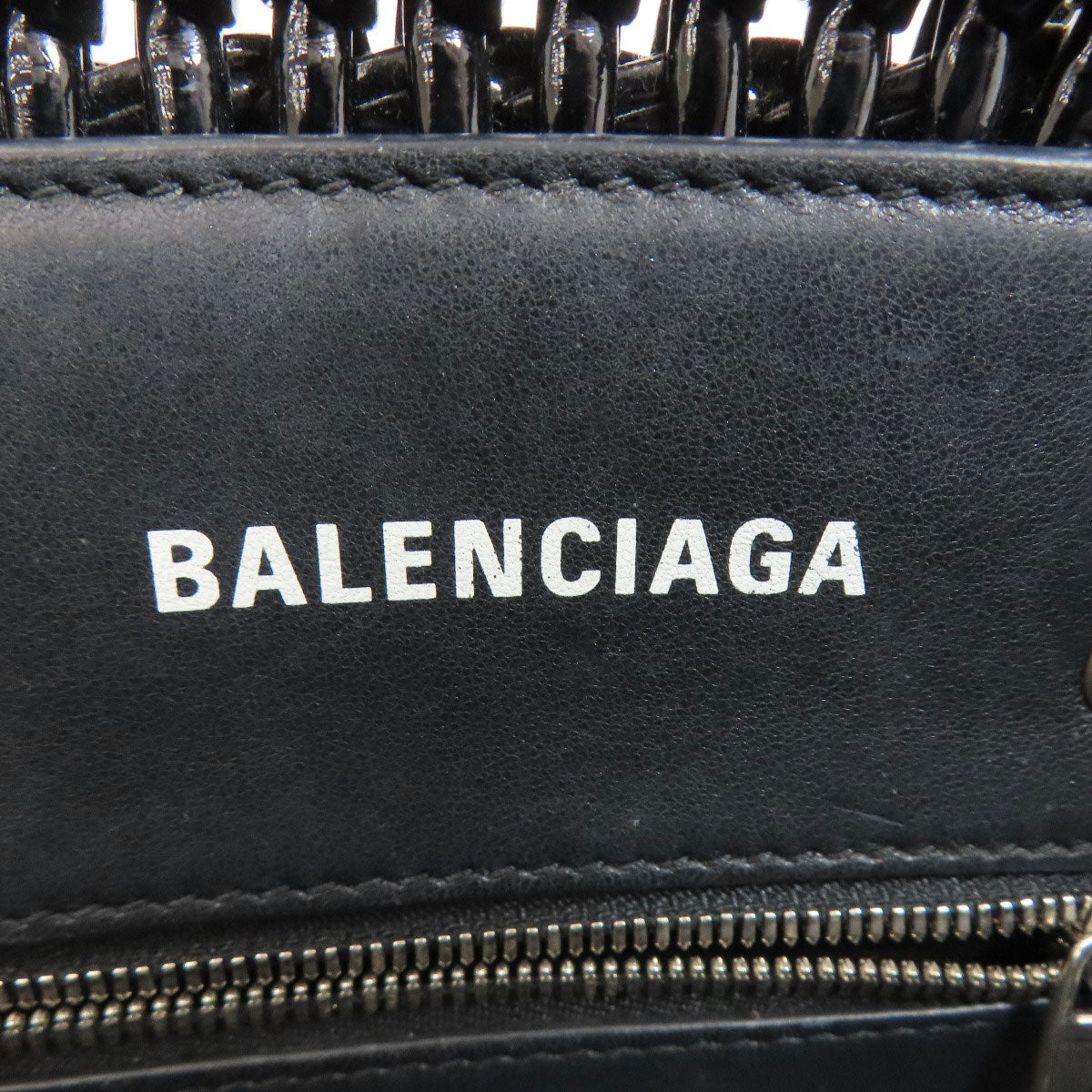 BALENCIAGA 671342 Bistro Bucket 2WAY Handbag PVC Ladies [Used]