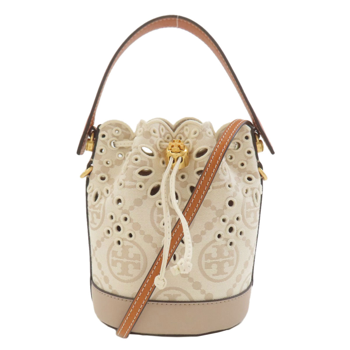 Tory Burch TMonogram 2WAY Handbag Canvas Ladies [Used]