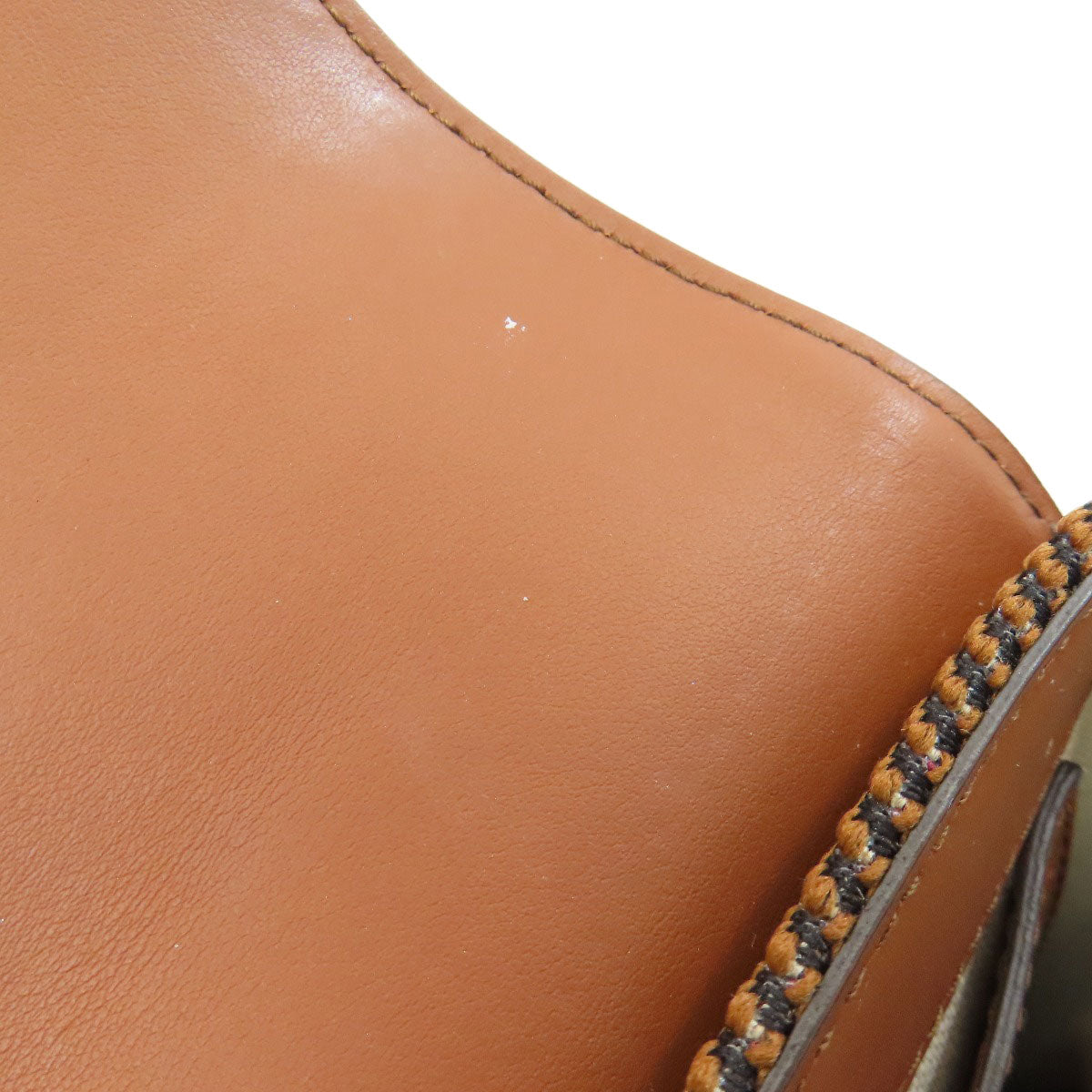 BURBERRY Checkpattern Shoulder Bag Canvas LeatherLadies [Used]