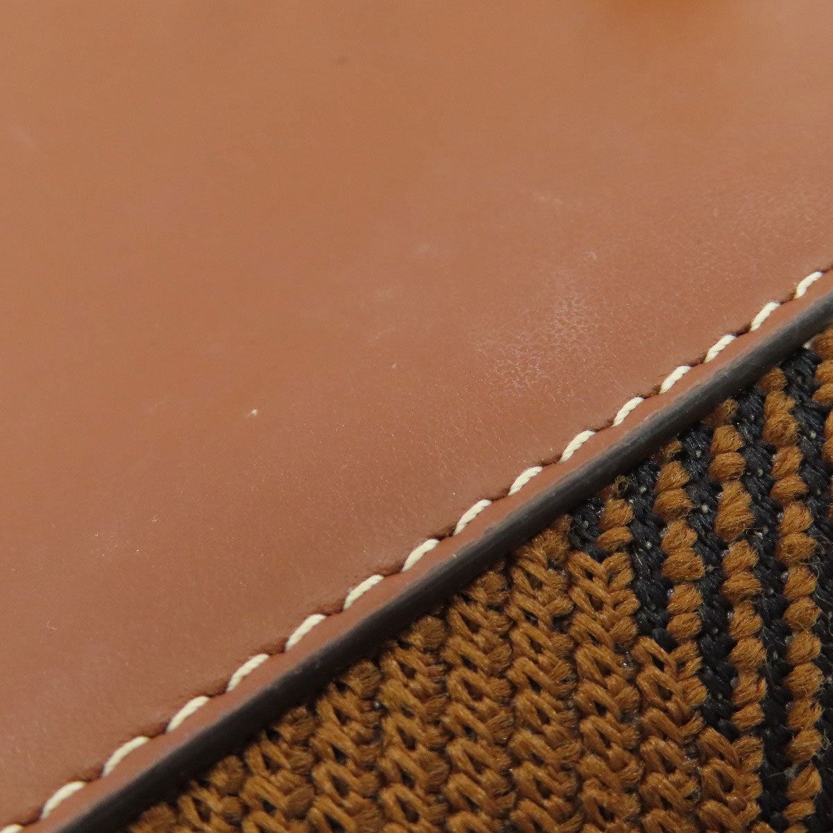 BURBERRY Checkpattern Shoulder Bag Canvas LeatherLadies [Used]