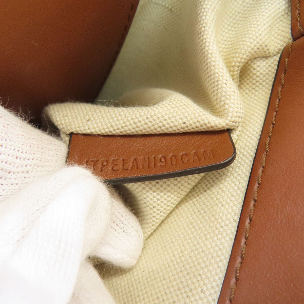 BURBERRY Checkpattern Shoulder Bag Canvas LeatherLadies [Used]