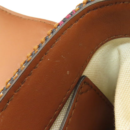 BURBERRY Checkpattern Shoulder Bag Canvas LeatherLadies [Used]