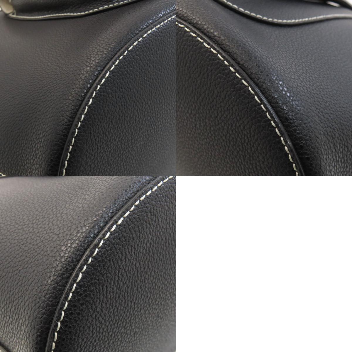 agnes b. logo Tote Bag Leather Ladies [Used]