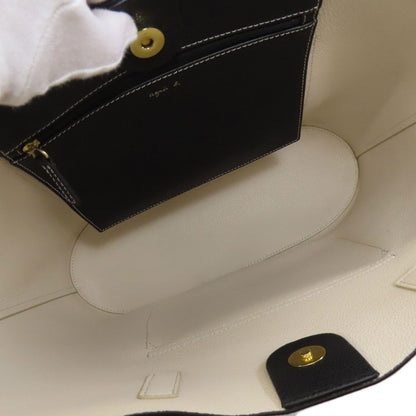 agnes b. logo Tote Bag Leather Ladies [Used]