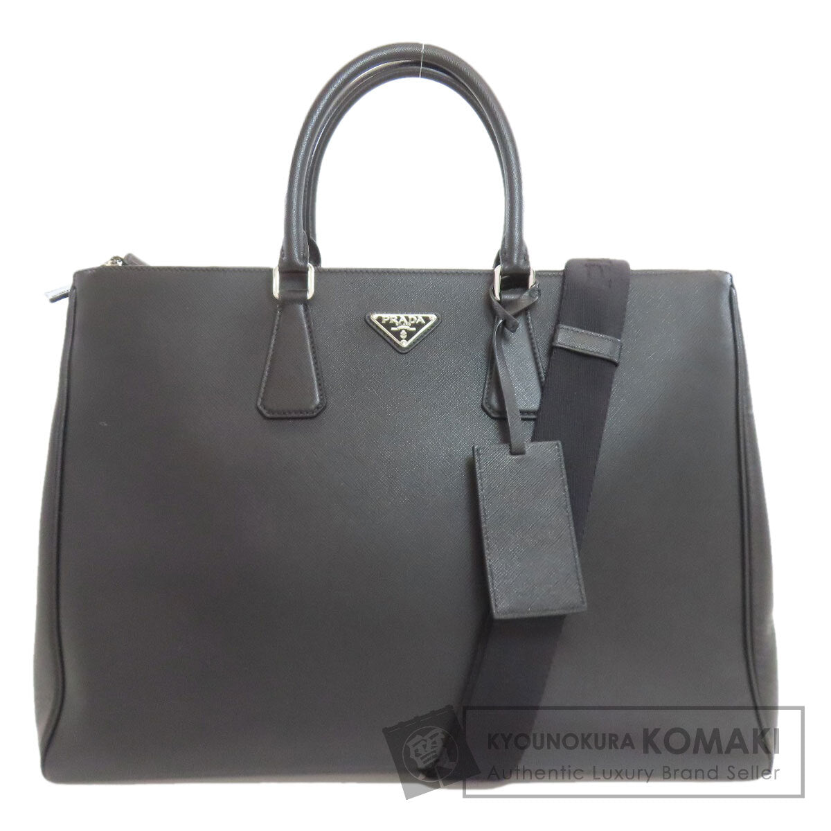 PRADA Galleria Logo Hardware 2WAY Handbag Safiano Ladies [Used]