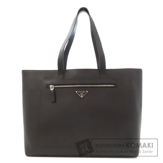 PRADA Logo Hardware Tote Bag Safiano Ladies [Used]