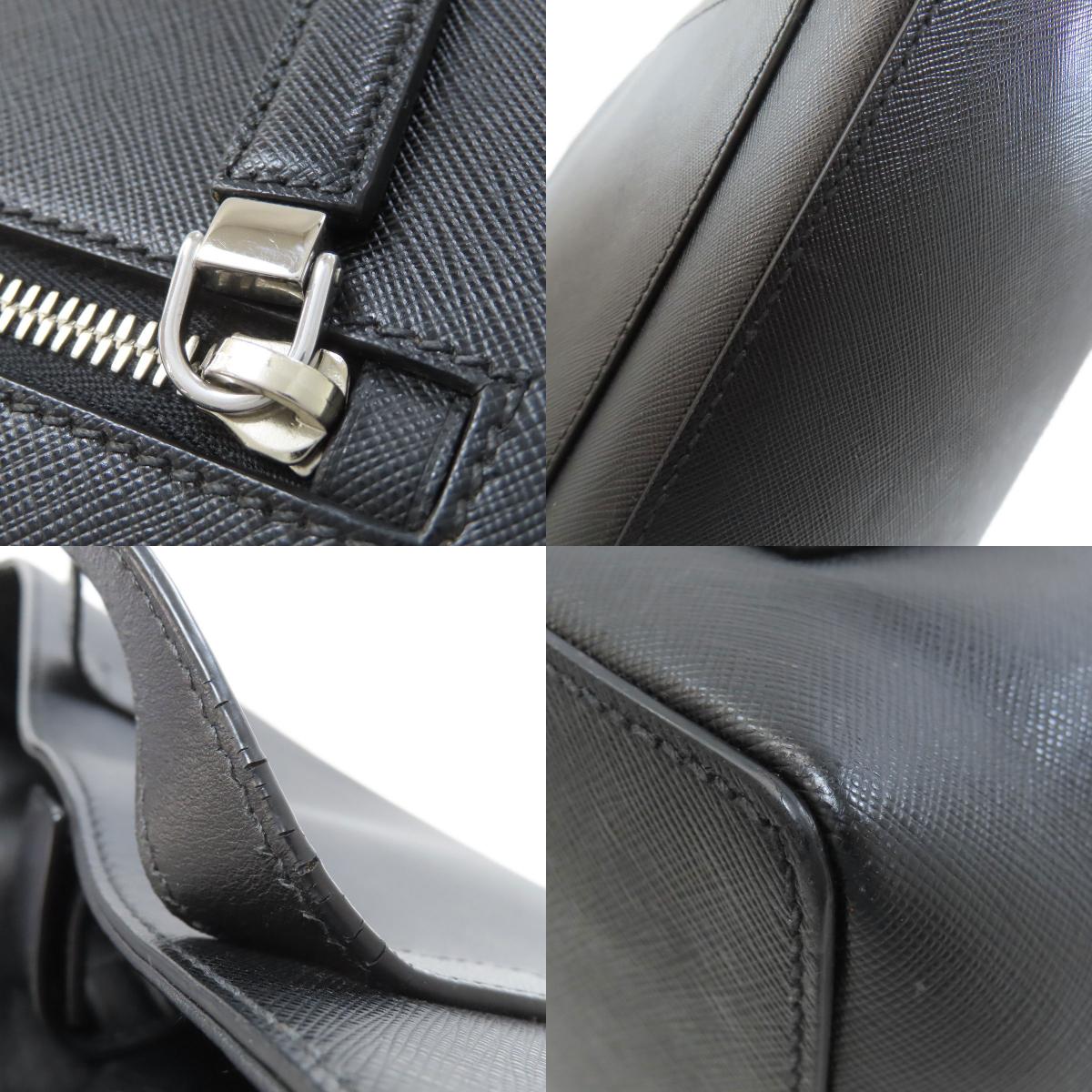 PRADA Logo Hardware Tote Bag Safiano Ladies [Used]