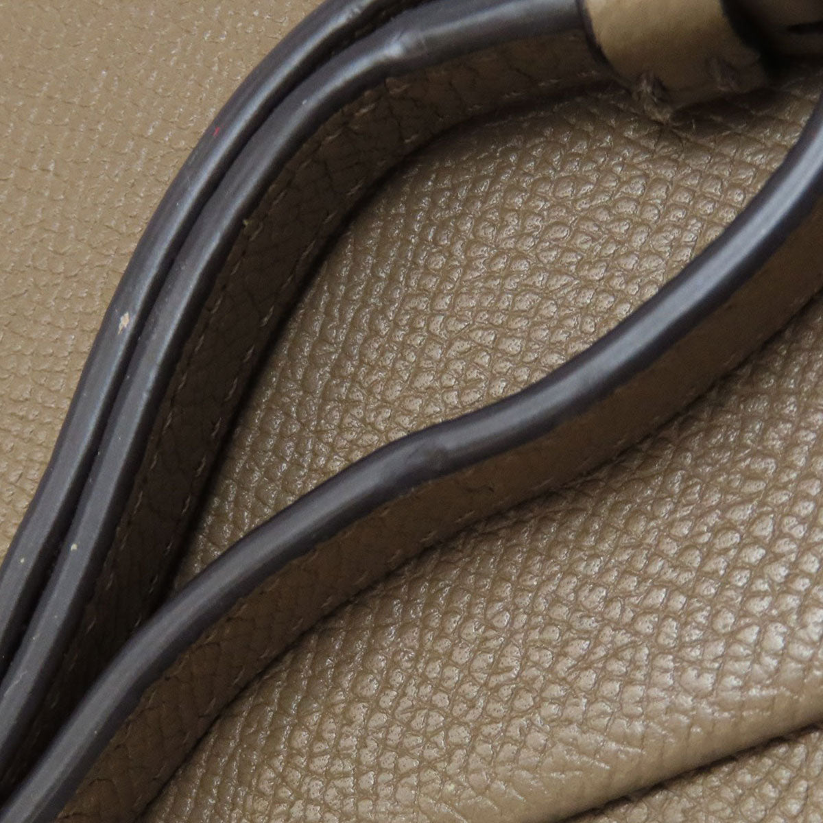 CELINE logo Shoulder Bag Leather Ladies [Used]