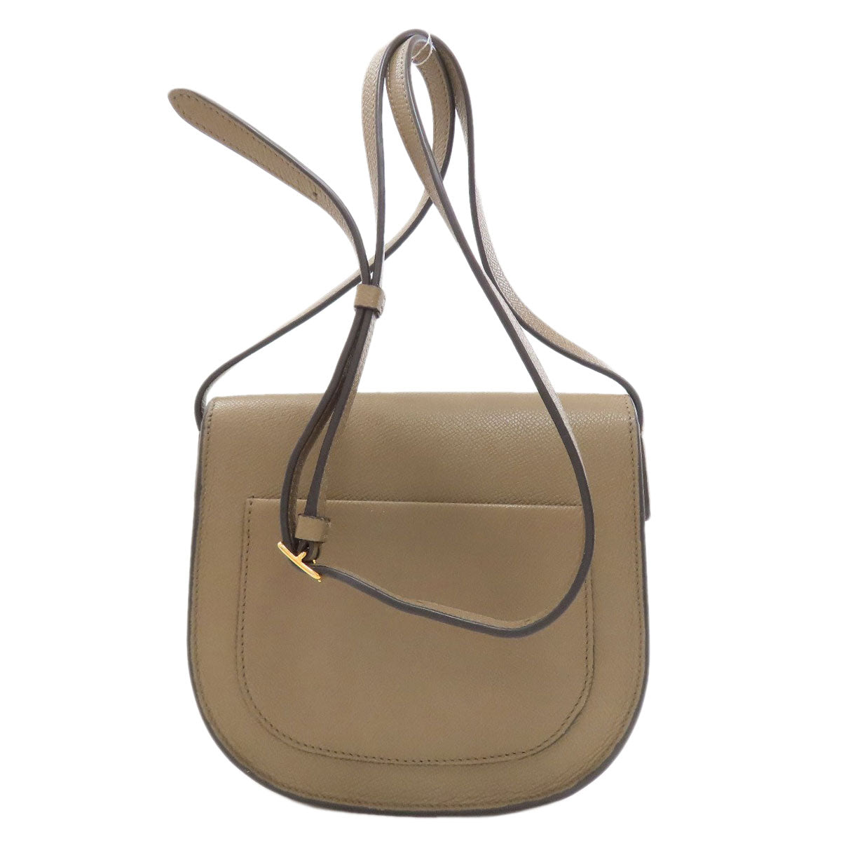 CELINE logo Shoulder Bag Leather Ladies [Used]