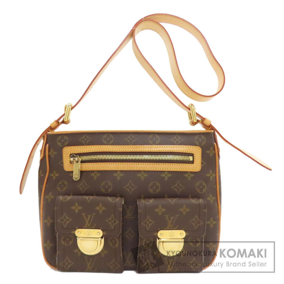 LOUIS VUITTON M40045 Hudson GM Shoulder Bag Monogram canvas Ladies [Used]