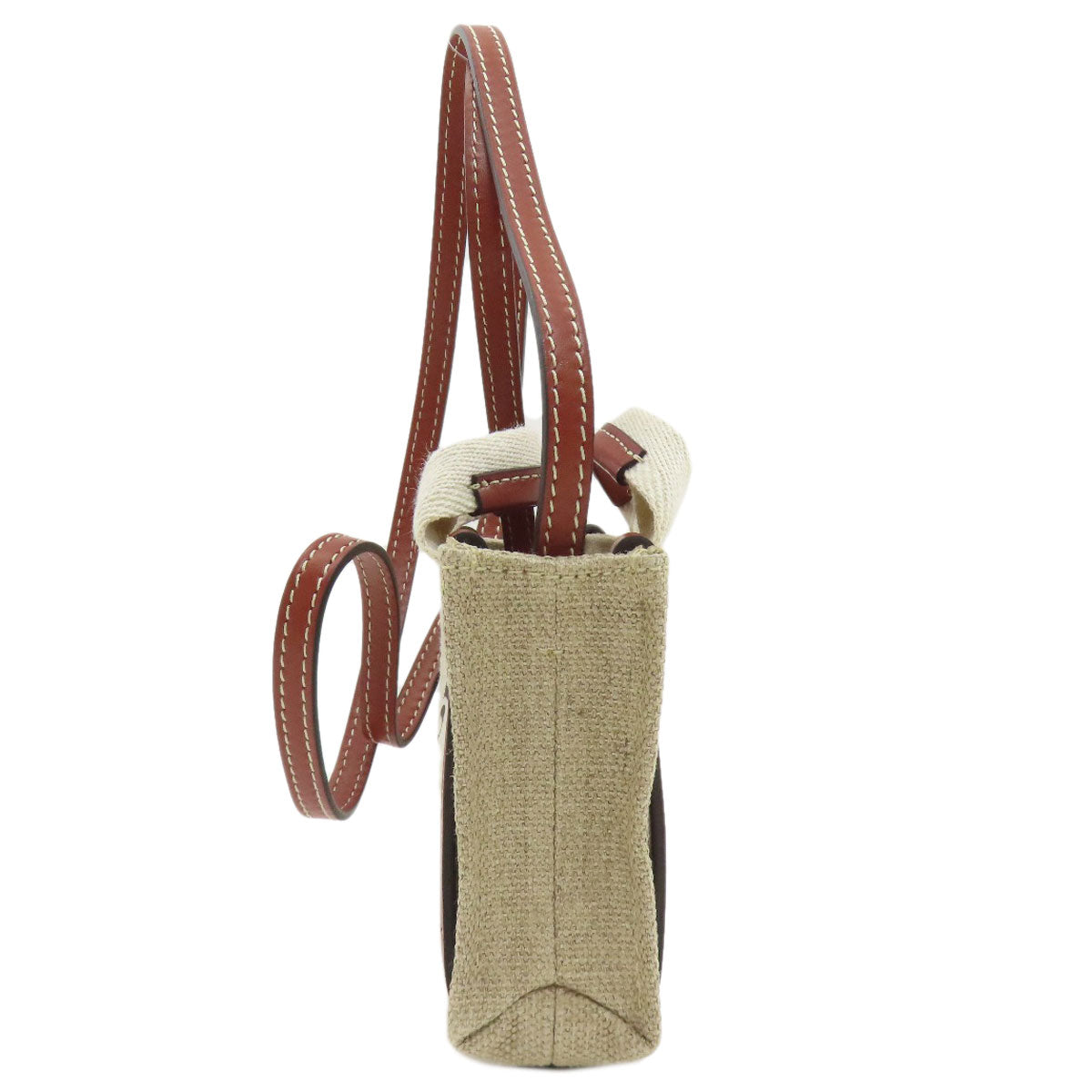 CHLOE Woody Nano 2WAY Shoulder Bag Canvas Ladies [Used]
