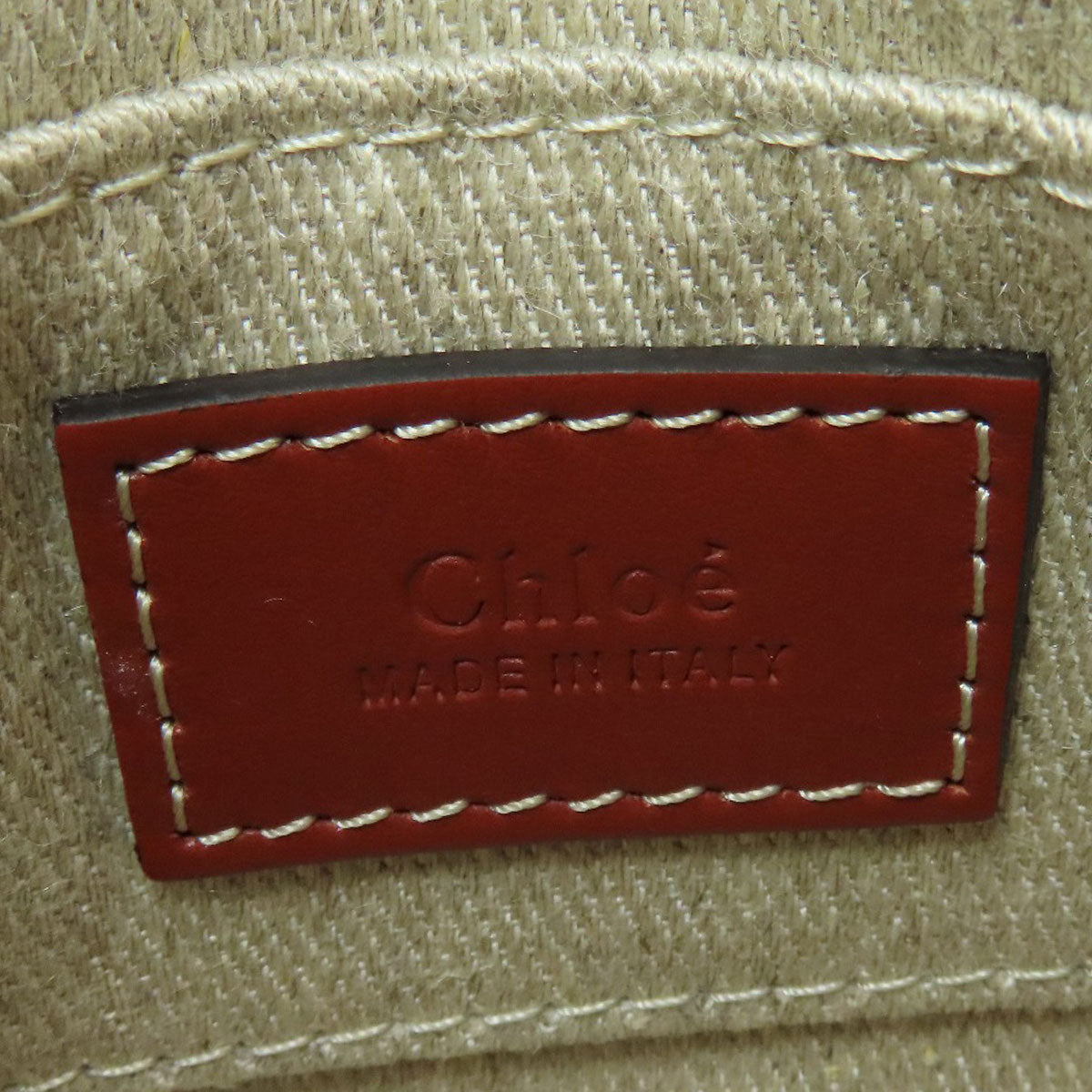 CHLOE Woody Nano 2WAY Shoulder Bag Canvas Ladies [Used]