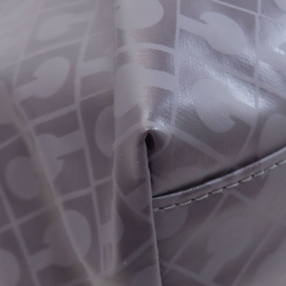 GHERARDINI Logo motif softy Tote Bag Polyester Polyurethane coatingLadies [Used]