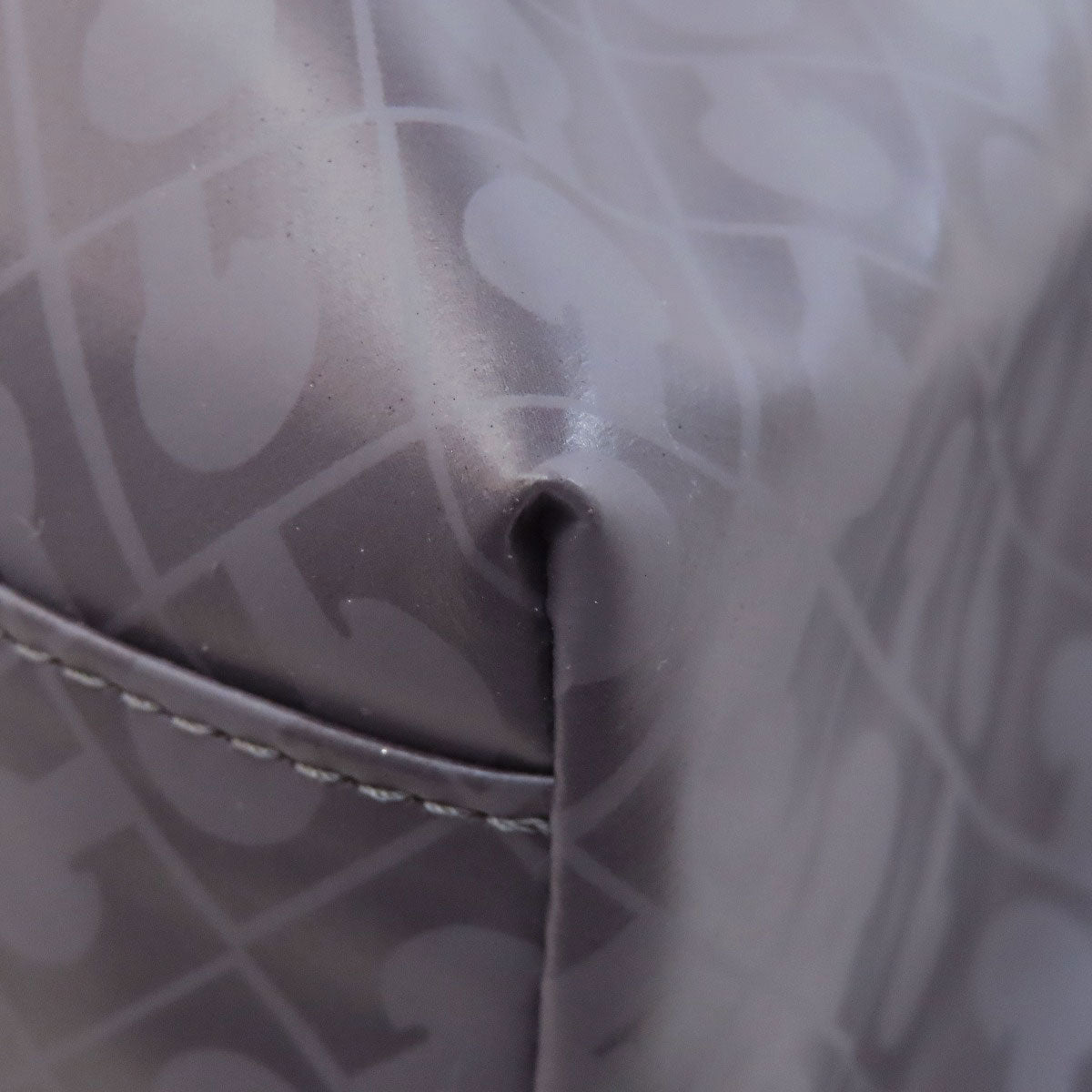 GHERARDINI Logo motif softy Tote Bag Polyester Polyurethane coatingLadies [Used]