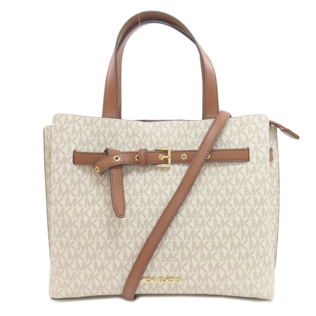 Michael Kors Emilia MK Signature 2WAY Handbag PVC Ladies [Used]