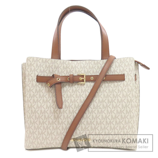 Michael Kors Emilia MK Signature 2WAY Handbag PVC Ladies [Used]