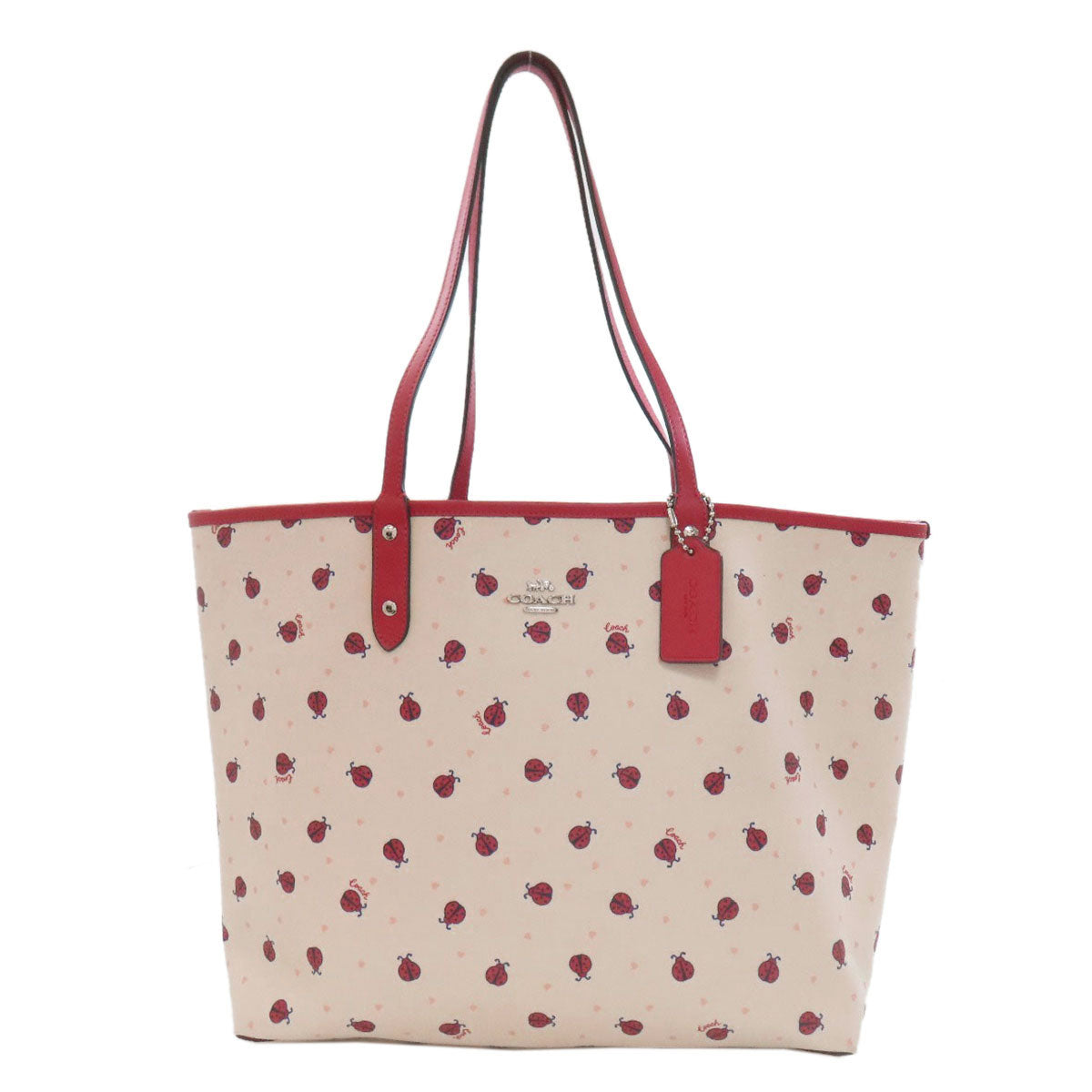 COACH 2991 Reversible Ladybug Tote Bag PVC LeatherLadies [Used]