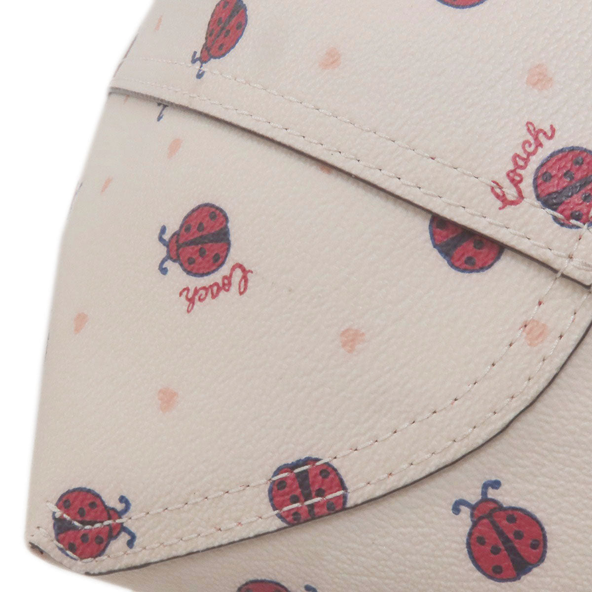 COACH 2991 Reversible Ladybug Tote Bag PVC LeatherLadies [Used]