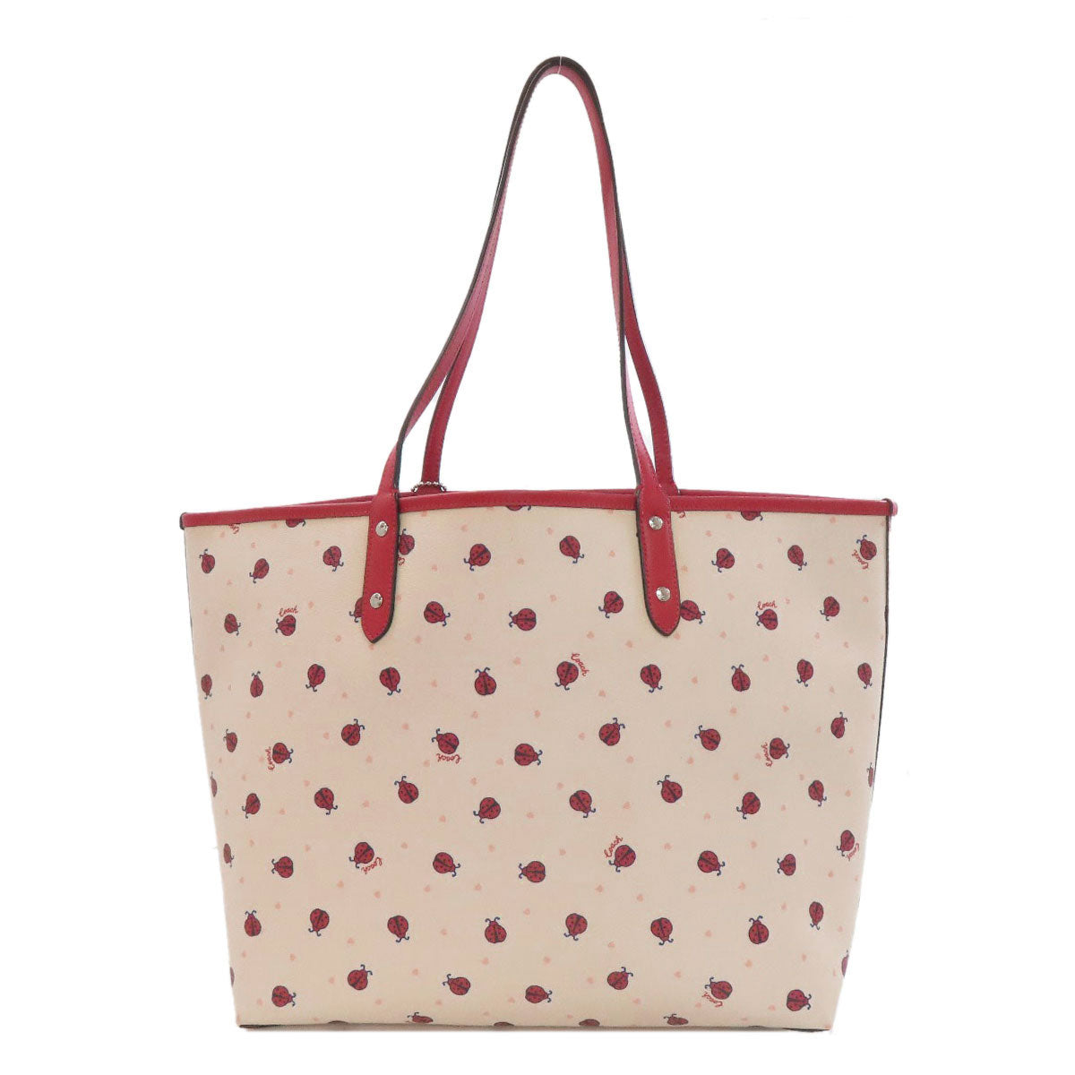 COACH 2991 Reversible Ladybug Tote Bag PVC LeatherLadies [Used]