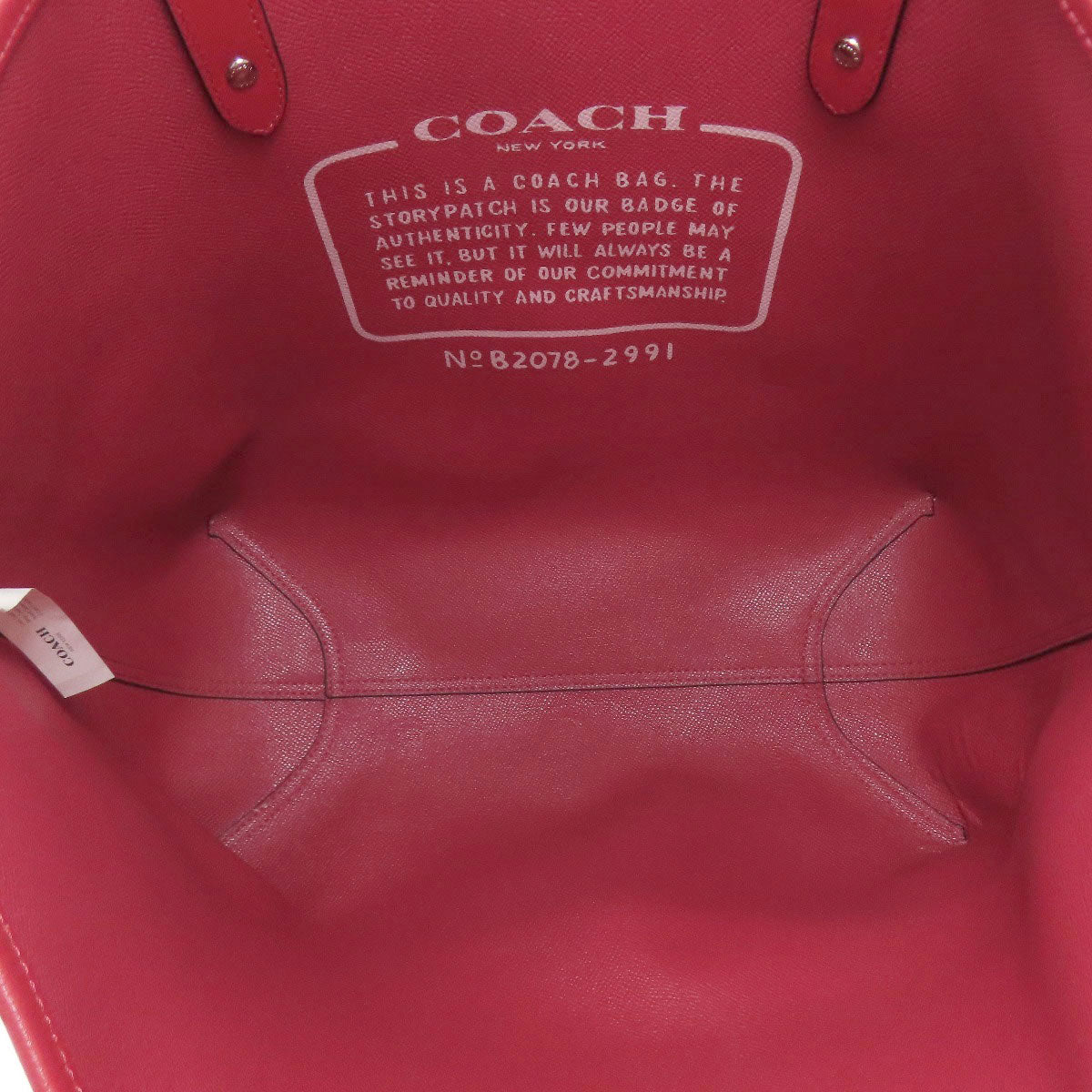 COACH 2991 Reversible Ladybug Tote Bag PVC LeatherLadies [Used]