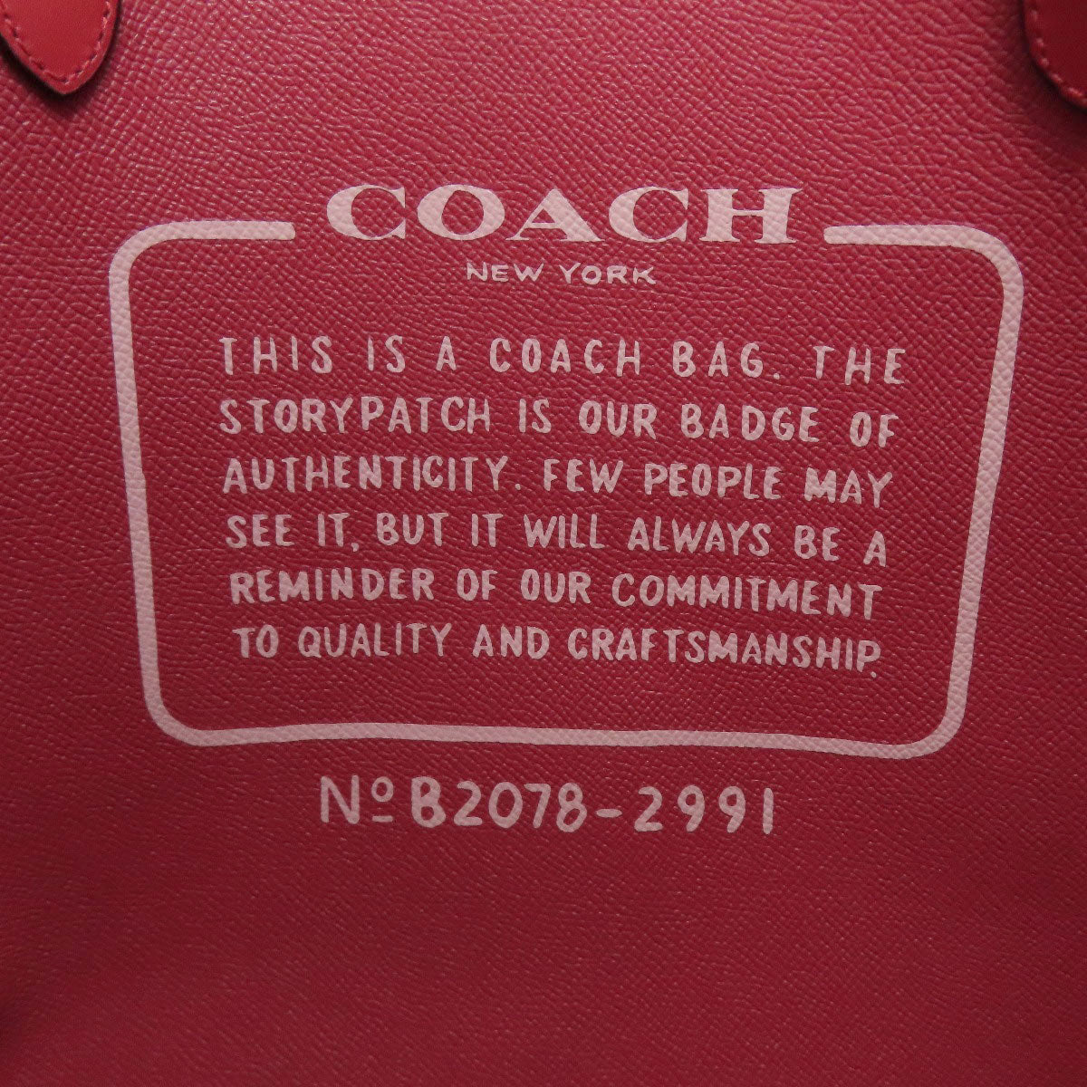 COACH 2991 Reversible Ladybug Tote Bag PVC LeatherLadies [Used]