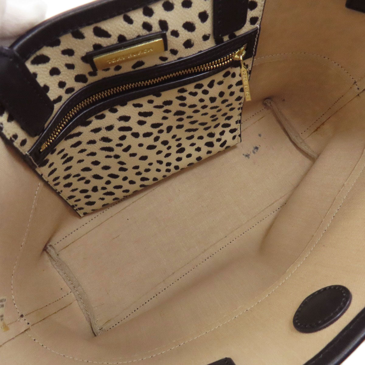 Tory Burch Dalmatian pattern 2WAY Handbag PVC Ladies [Used]