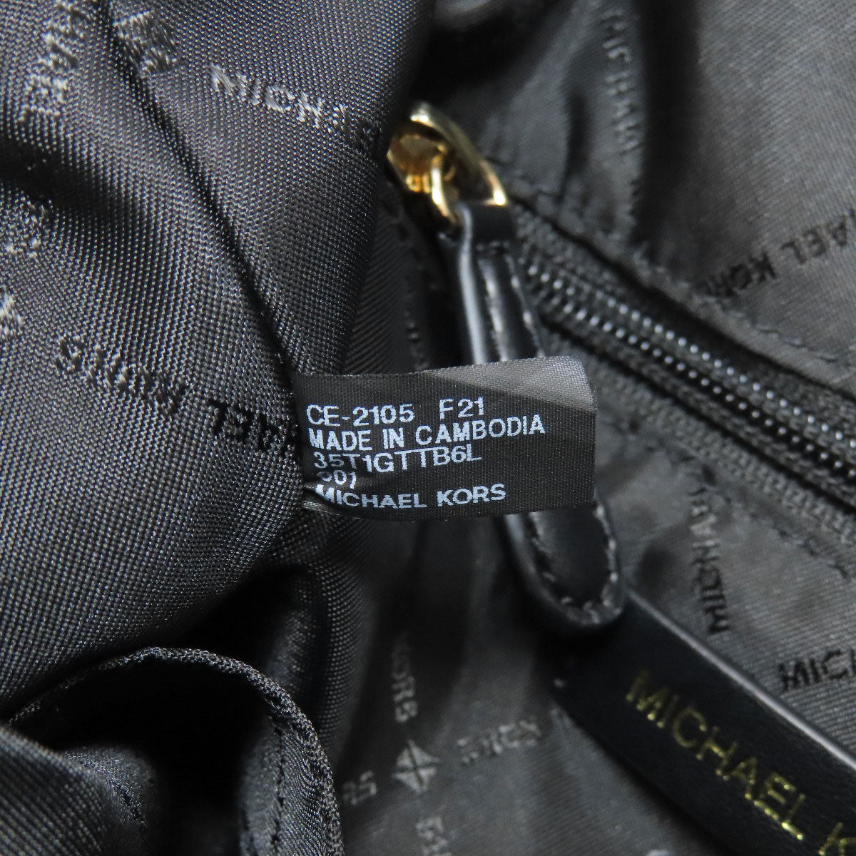 Michael Kors logo Backpack Â· Daypack Leather Ladies [Used]