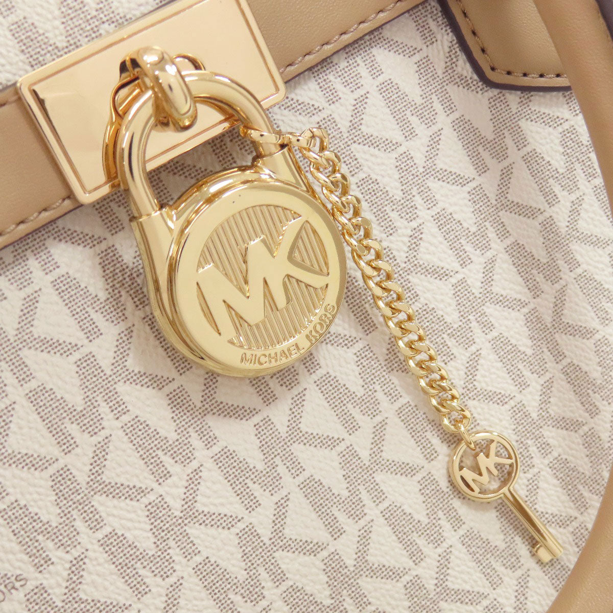 Michael Kors Hamilton MK Signature 2WAY Handbag PVC Ladies [Used]