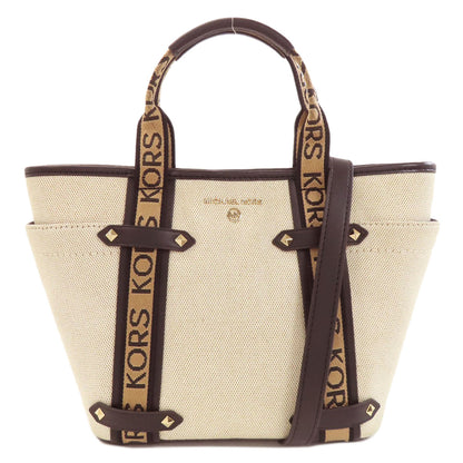 Michael Kors logo Handbag Canvas Ladies [Used]