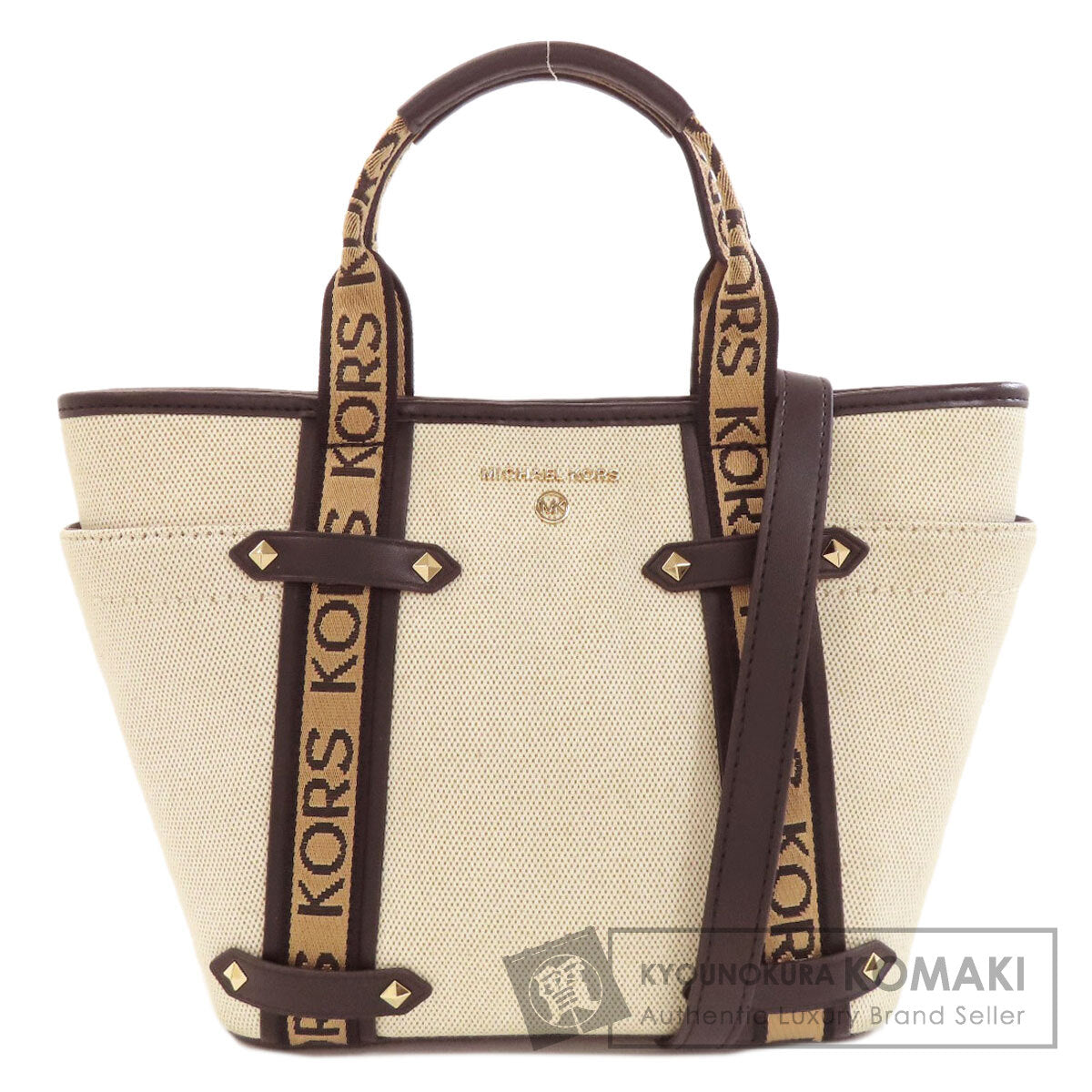 Michael Kors logo Handbag Canvas Ladies [Used]