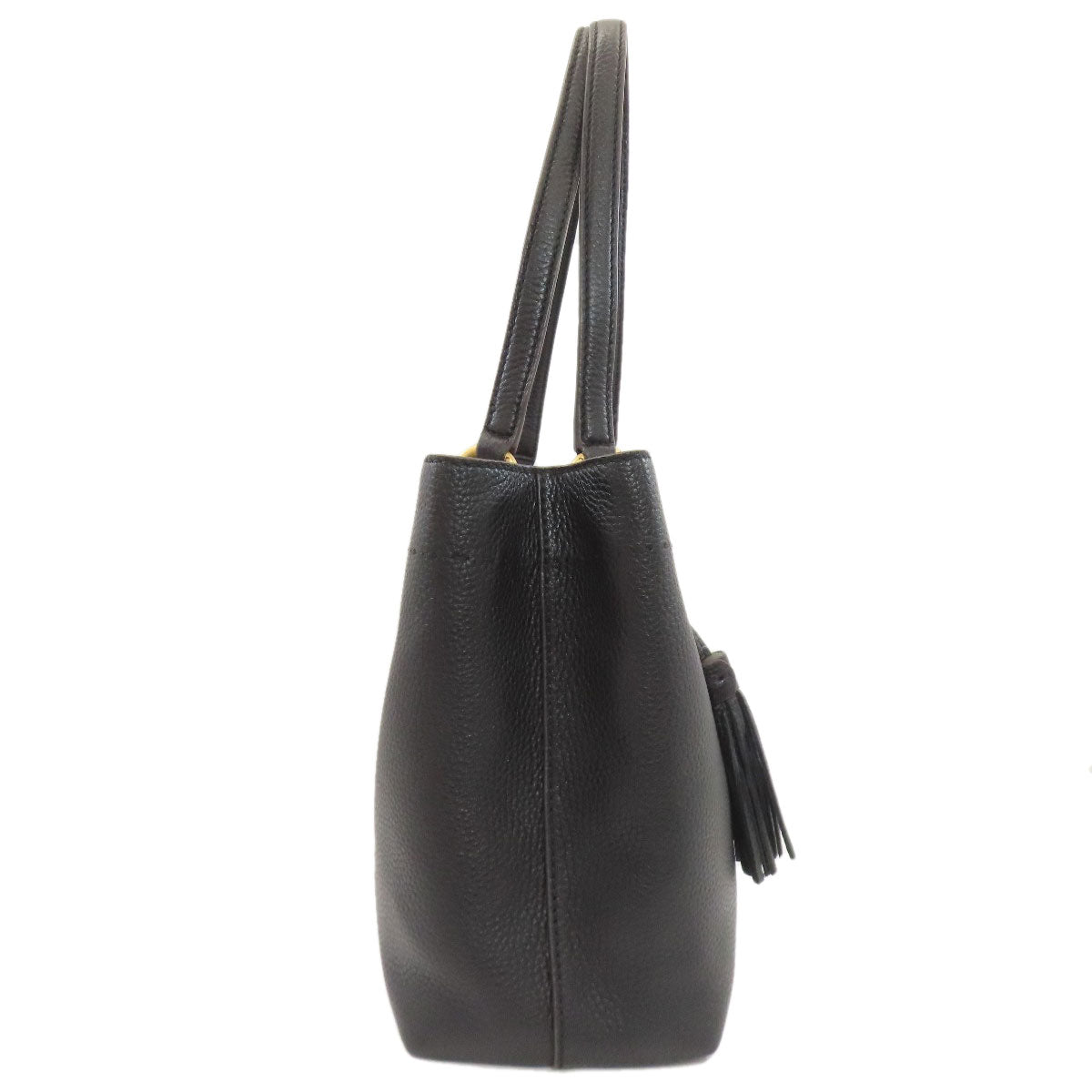 Tory Burch logo Tote Bag Leather Ladies [Used]