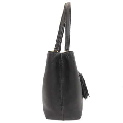 Tory Burch logo Tote Bag Leather Ladies [Used]