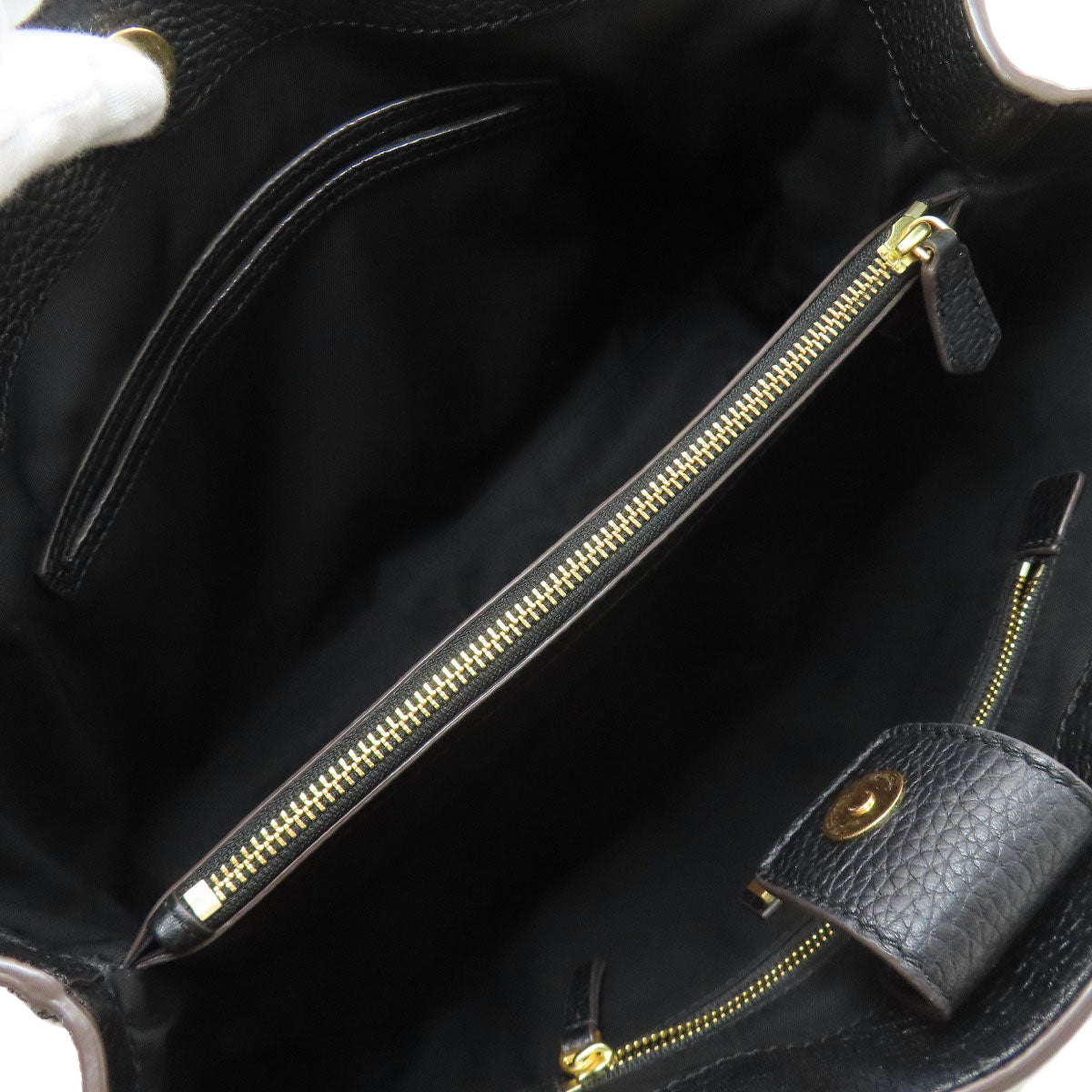 Tory Burch logo Tote Bag Leather Ladies [Used]