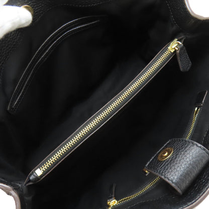 Tory Burch logo Tote Bag Leather Ladies [Used]