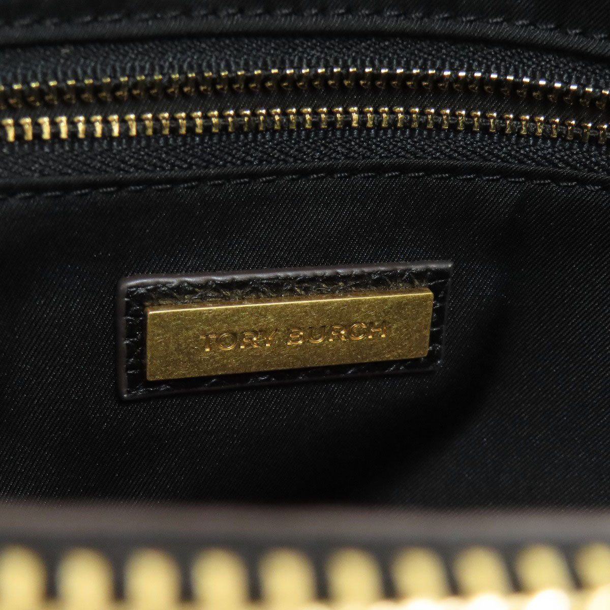 Tory Burch logo Tote Bag Leather Ladies [Used]