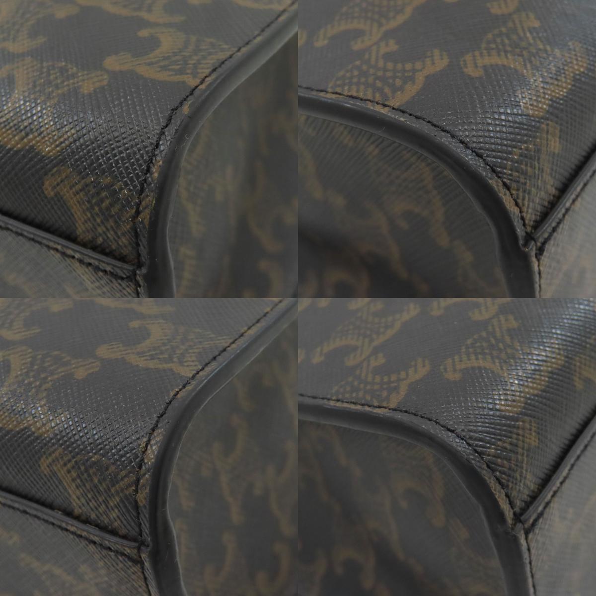 CELINE Vertical Cabas Triomphe 2WAY Handbag PVC Ladies [Used]