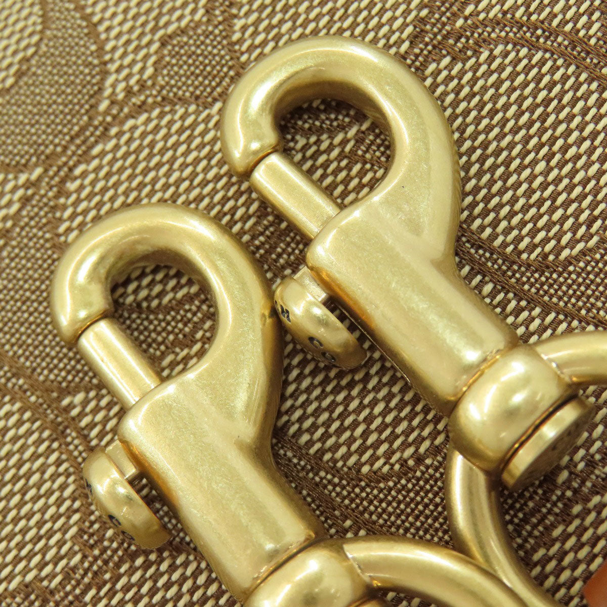 COACH CM198 Mickey collaboration signature 2-way Handbag Canvas LeatherLadies [Used]