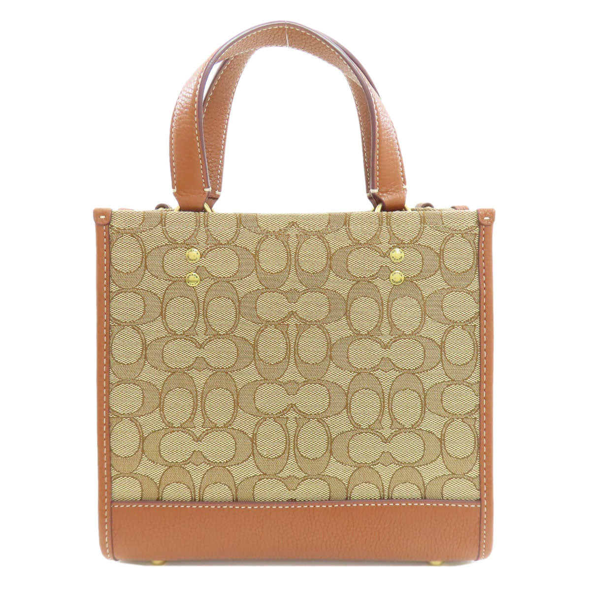 COACH CM198 Mickey collaboration signature 2-way Handbag Canvas LeatherLadies [Used]