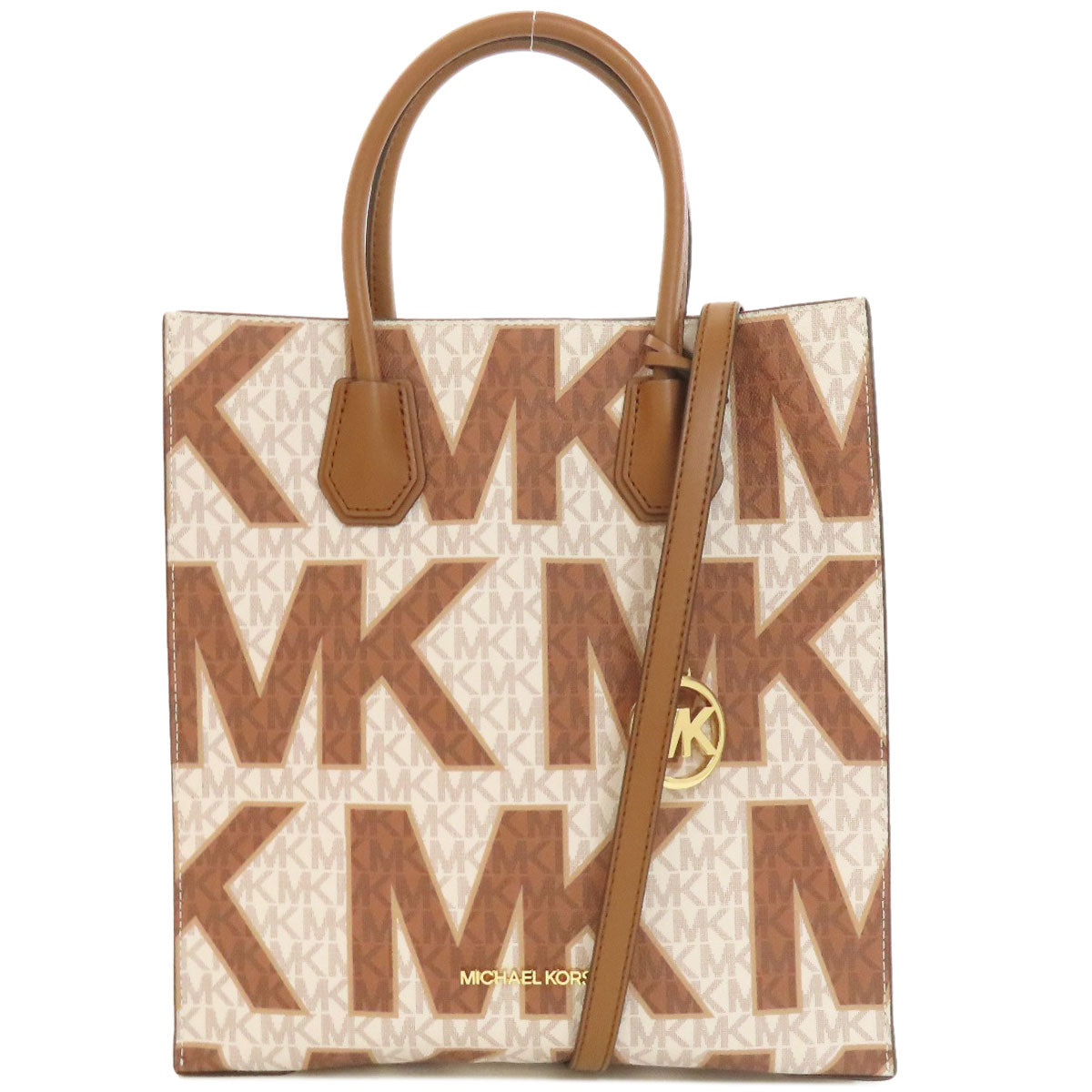 Michael Kors MK Signature 2WAY Handbag PVC Ladies [Used]