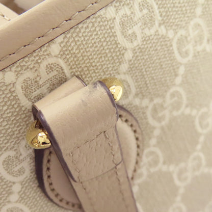 GUCCI 765043 Double G Medium GG Supreme 2WAY Handbag PVC Ladies [Used]