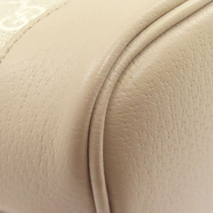 GUCCI 765043 Double G Medium GG Supreme 2WAY Handbag PVC Ladies [Used]