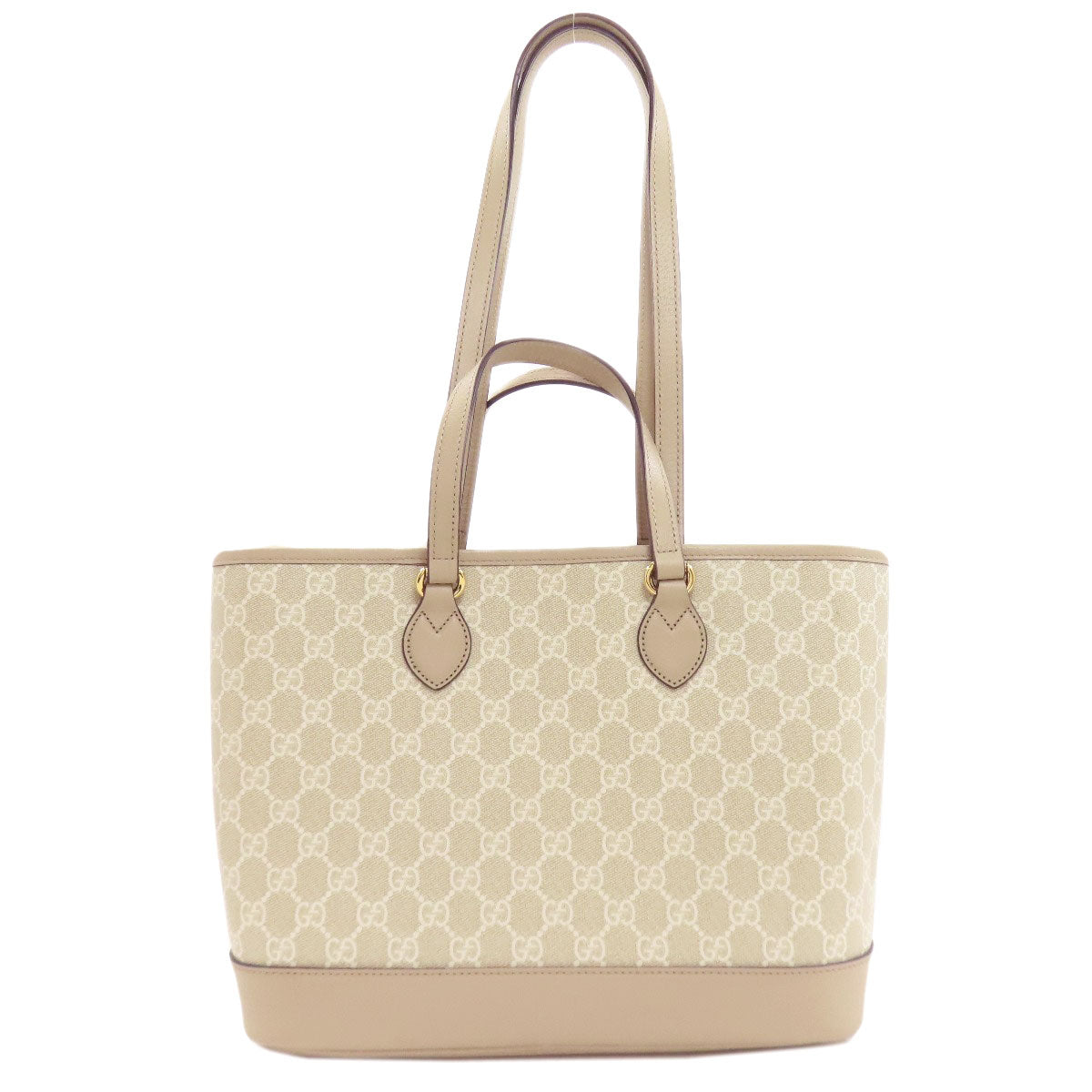 GUCCI 765043 Double G Medium GG Supreme 2WAY Handbag PVC Ladies [Used]