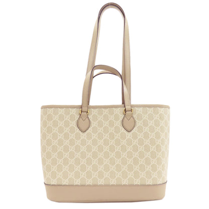 GUCCI 765043 Double G Medium GG Supreme 2WAY Handbag PVC Ladies [Used]